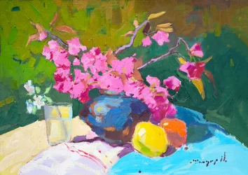 Cherry Blossom Still Life