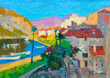 Colorful Mediterranean Village