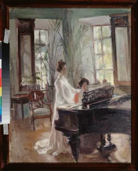 In a Reception Room