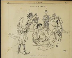 The Sino-Japanese Peace, Interesting Position. The Interested Parties. From: Le Rire, May 11, 1895