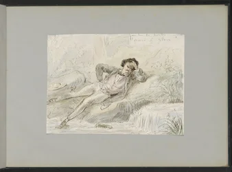 Daydreaming Man by a Waterside