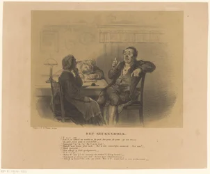 Man and women at table (The Kitchen Book)