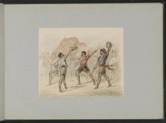 Man with a Severed Head in a Crowd