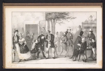 Caricature in Leiden Student Almanac, 1843 The Nicotian Herb