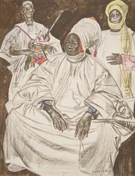 Barma Mata, Sultan of Zinder, from Dessins et Peintures d