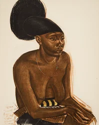 Uru, the Mangbeou (Niangara) Upper Ouelle, from Dessins et Peintures d