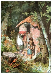Illustration for Hansel and Gretel by the Brothers Grimm