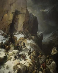 Suvorov Crossing the Panix Pass