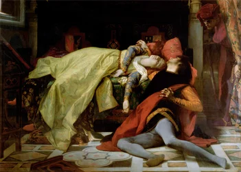 Death of Francesca da Rimini and Paolo Malatesta, 1870