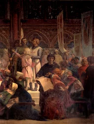 King Louis IX Rendering Justice