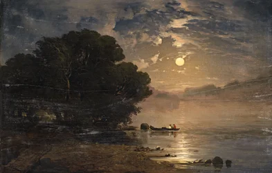 Evening Landscape with a Lake