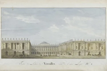 Facade Project for the Palace of Versailles on the Entrance Side, 1811-1813
