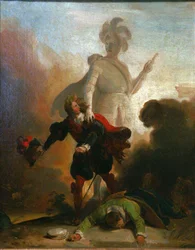 Don Juan and the statue of the commander, ca. 1835