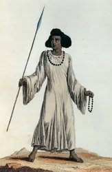 Native of the Upper Nile Region in Typical Clothing
