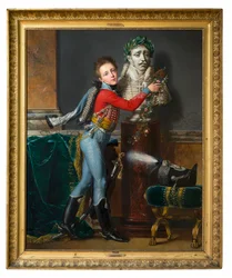 The Young Vicomte de Laborde with the Bust of His Dead Father at Wagram