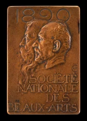 Société Nationale des Beaux-Arts: Jean-Louis Ernest Meissonier and Pierre Puvis... [obverse]