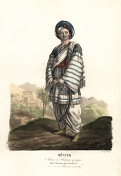 Paulin Menier as Almanzor in Abenhamet by Anne-Honore-Joseph Duveyrier, Music by Adrien Quaisain, Ambigu Comique