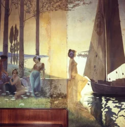 Mural Representing an Allegory of Agriculture, Industry and Export