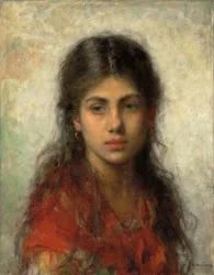 Girl with a Red Shawl