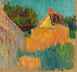 Small House in Front of Bushes, c. 1907