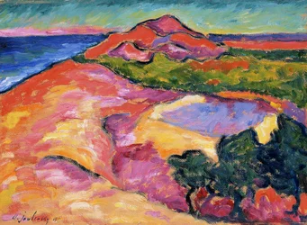 Coast Scene with Red Hill, 1911