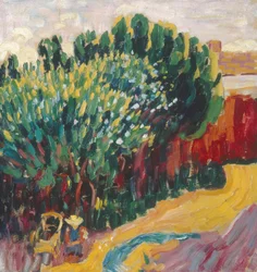 Landscape from Carantec with a Woman