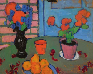Still-life with Flowers and Oranges