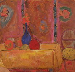 Still Life with Jug and Sculpture on a Table