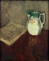 Still Life with Jug and Book