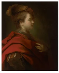 Portrait of a Boy, Half-length, in Profile, in Fancy Dress