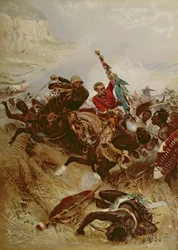 Lieutenants Nelville and Coghill saving the Colours, 1881