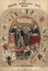 The Grand Spelling Bee Medley, sheet music cover