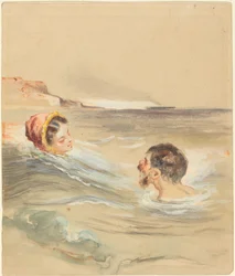Male and Female Bathers