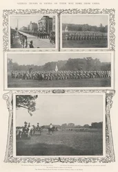 German Troops in Vienna on their Way Home from China