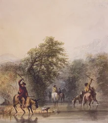 Breaking Trail to Escape from Indians, c.1837