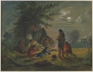 Moonlight - Camp Scene