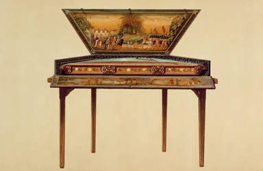 Hammered Dulcimer in a Painted Soundbox