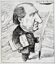 Cartoon by Ernest Renan with 