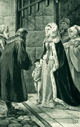 Queen Margaret, widow of James IV, defies the nobles