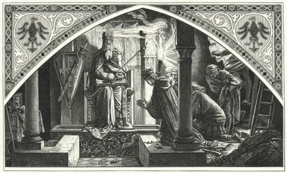 Otto III at the grave of Charlemagne