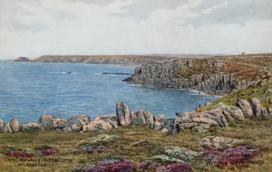Cape Cornwall, and Caves and Cliffs, at Lands End