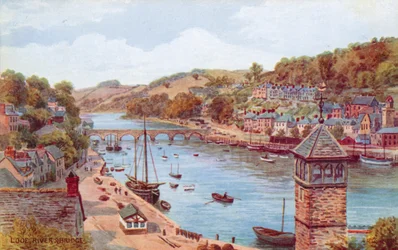 Looe, River and Bridge