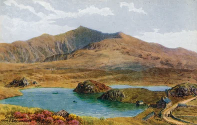 Snowdon from Llyn Dwyarchen