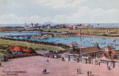 The Lake and Floral Bridge, Southport