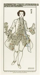 Costume Design for the Opera Der Rosenkavalier by Richard Strauss, 1910
