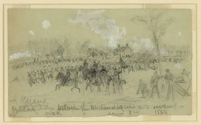 Barlow and Gibbons Charge Between the Mechanicsville Road and Swamp