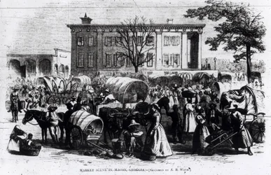Market Scene in Macon, Georgia, from 