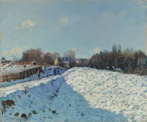Louveciennes in the Snow. 1874