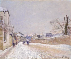 Rue Eugène Moussoir at Moret: Winter, 1891