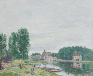 The Matrat Boatyard, Moret-Sur-Loing, Rainy Weather